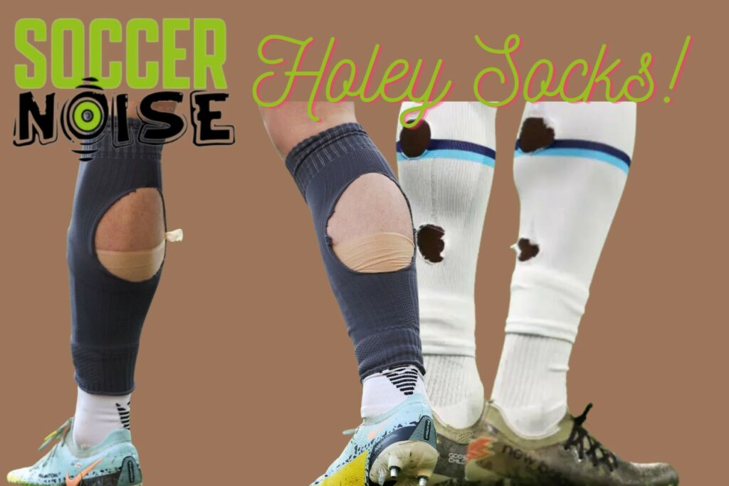 Why do Premier League players cut holes in their socks? – Soccer Noise